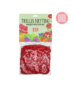 5' x 60' Trellis Netting - Red (6" Squares)