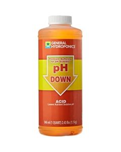 General Hydroponics pH Down 1 Quart EACH
