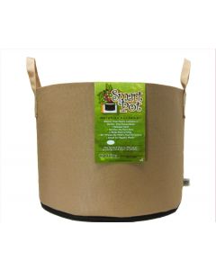 Smart Pot 15Gal NATURAL WITH HANDLES 5 Pack MADE IN USA, BPA FREE, LEAD FREE, PHTHALATE FREE Fabric Pot