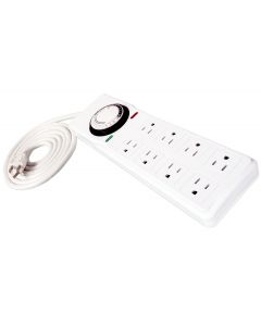 Hydrofarm Surge Protector with 8 outlets and  Timer 15 amp
