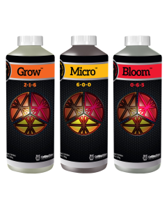 Cutting Edge Solutions 3-Part Nutrient Package Quarts (Grow Micro and Bloom)