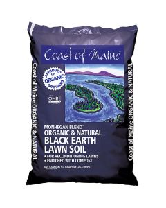 Coast of Maine Monhegan Blend Black Earth Top Soil 1 cu ft Bag - OMRI Organic