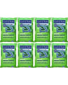 EIGHT BAGS Coast of Maine Quoddy Blend Lobster Compost 1 cu ft