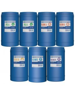 Cultured Solutions FULL RUN COMBO SET - 15 Gallon Jugs (Includes Veg A+B, Bloom A+B, UC Roots, Coco Cal, and Bud Booster Mid) - for the BIG Grower!