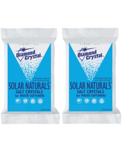 TWO PACK - BLUE BAG Diamond Crystal Solar Naturals Water Softener Salt Pellets 40lb