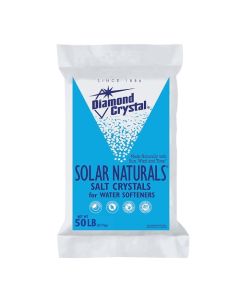 BIG BAG Diamond Crystal Solar Naturals Water Softener Salt Pellets 50lb (Blue Bag)