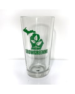 GrowGreenMI Pint Glass