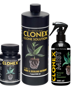 Clonex Grower's Bundle - Gel (100mL), Solution (1 Quart), and Mist (300mL)