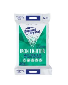 GREEN BAG Diamond Crystal Iron Fighter Water Softener Salt Pellets 40lb