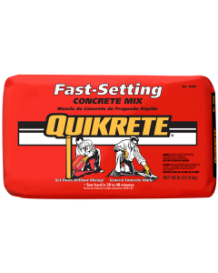 Quikrete 50 lb Fast-Setting Concrete Mix Red Bag - Free Shipping