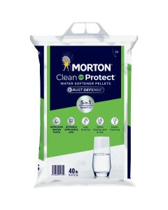 GREEN BAG Morton Clean and Protect RUST DEFENSE Water Softener Pellets 40 lb 