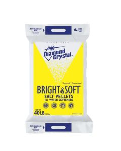 YELLOW BAG Diamond Crystal Bright and Soft Water Softener Salt Pellets 40lb