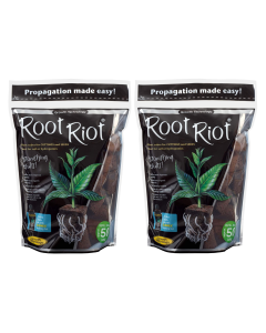 TWO PACK Black Bag ROOT RIOT 50 CUBES REFILL Plugs