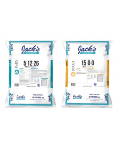 JACK ATTACK! Jacks J.R. Peters Jack's PART A + B 25lb Bags (One of Each) - 5-12-26 and 15-0-0 - FeED and BOOST