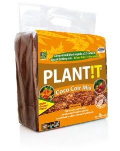 Coco Sale - GROW!T Organic Coco Coir Mix - Block - equivalent to 2.5 cu ft - NOT FREE SHIPPING