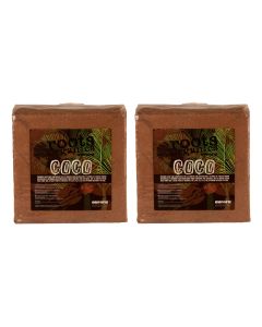 Roots Organics Compressed Coco Fiber 12" x 12" Compressed Block TWO PACK