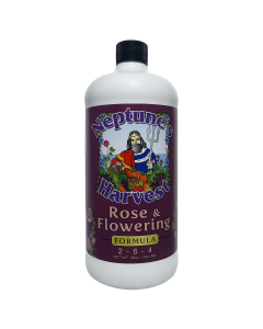 Neptune's Harvest Rose and Flowering Fertilizer (2-6-4) Concentrate Quart Purple Bottle RF136