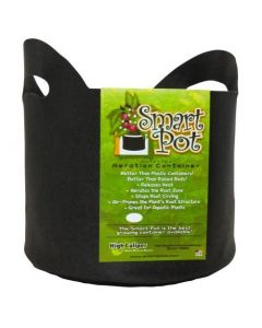 Smart Pot 3Gal Black WITH HANDLES 10in x 8.5in - MADE IN USA, BPA FREE, LEAD FREE, PHTHALATE FREE Fabric Pot