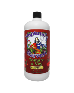 Neptune's Harvest Tomato & Vegetable Food 36oz Quart Red Bottle TV136