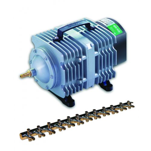 Active Aqua Commercial Air Pump with 12 Outlets, 112w, 110 L/min