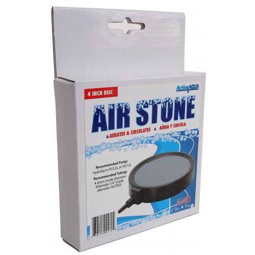 Active Aqua 4 inch Air Stone Round Disc - hydroponics aeroponics diffuser ASRD4