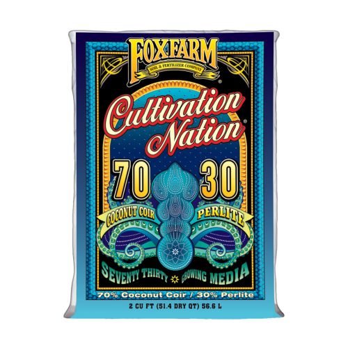 FoxFarm Cultivation Nation 70/30 Coco Coir and Perlite 2 cu ft bag - 48 per pallet - Cleanest Coco passes state testing (Freight or Local Pickup)