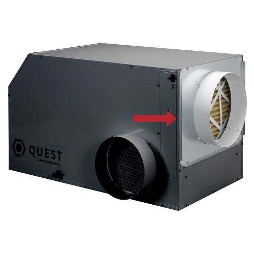 Quest Return Air Duct Collar for Overhead Style Dehumidifier - 105 / 155 / 205 / 225