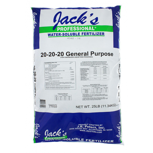 Jacks Jr Peters 21-7-7 Acid Fertilizer 25 lb bag 