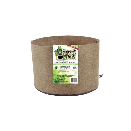 Smart Pot 3Gal NATURAL 10in x 7.5in - MADE IN USA, BPA FREE, LEAD FREE, PHTHALATE FREE Fabric Pot