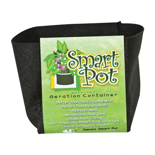 Smart Pot Square #1 - MADE IN USA, BPA FREE, LEAD FREE, PHTHALATE FREE Fabric Pot